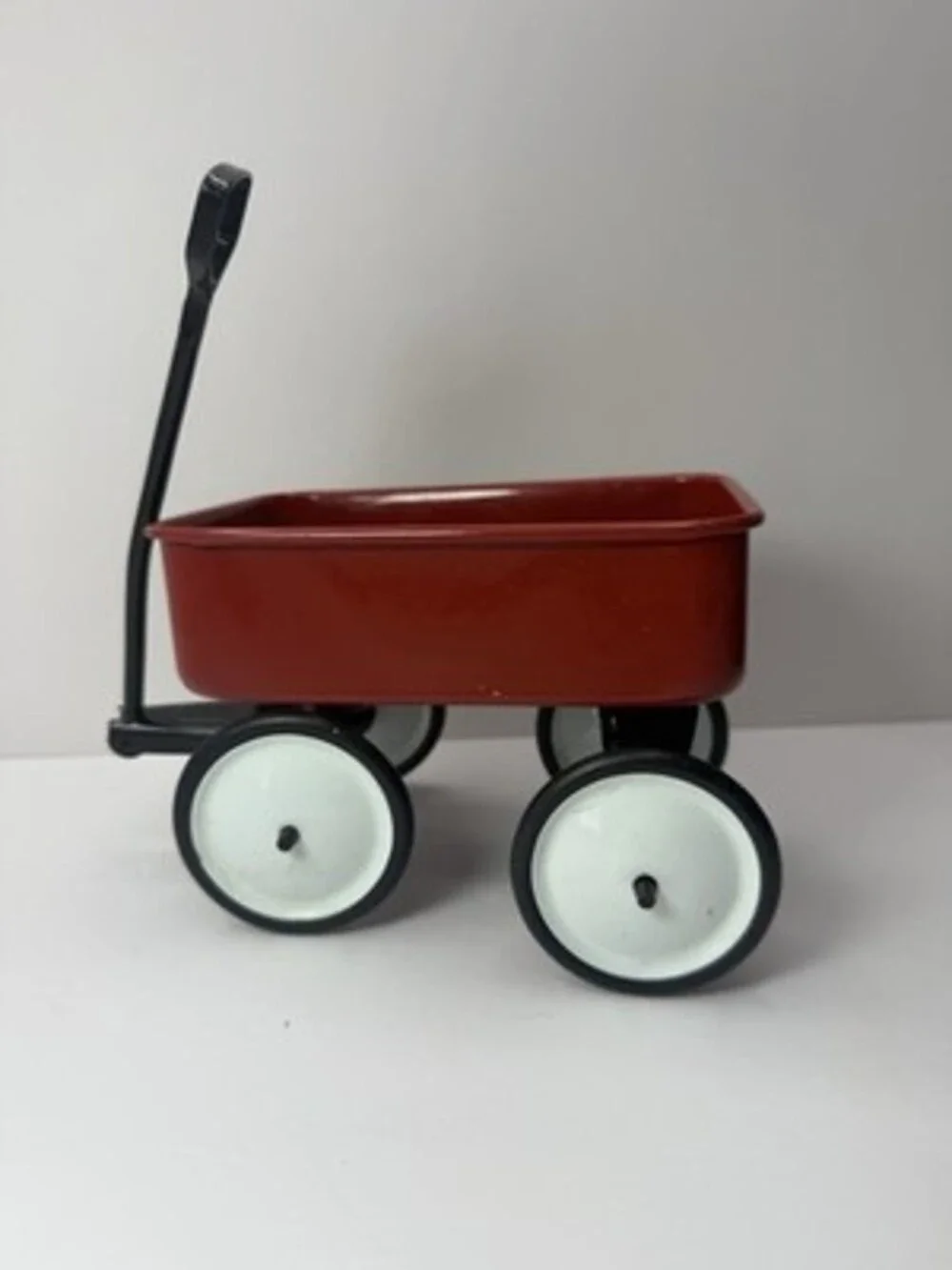 Miniature Little Red Metal Wagon 6.5” Planter Decor by Teleflora